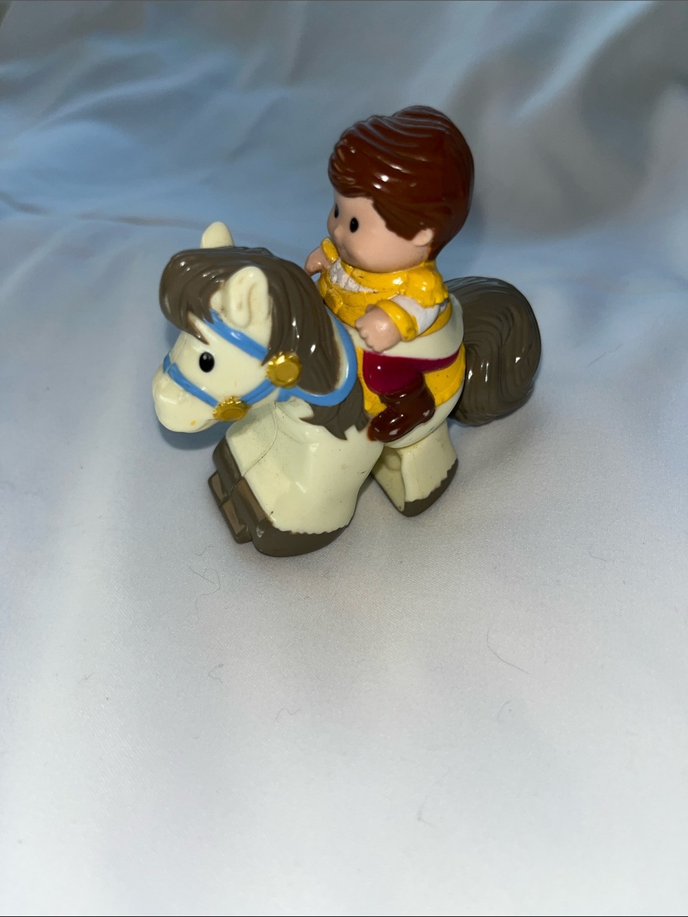 LIttle People Klip Klop Prince Charming Horse & Figure - Cream and Brown